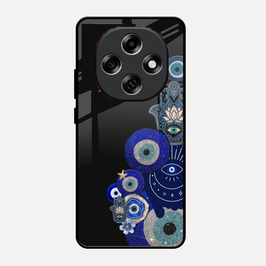 Mystic Evil Eye Glass Phone Case For Oppo F31 Pro 5G