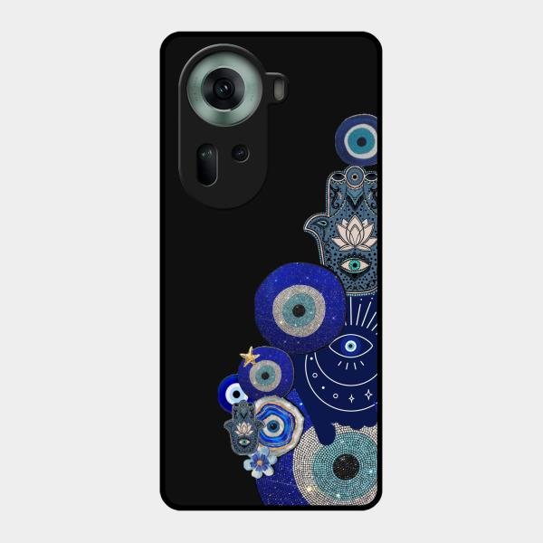 Mystic Evil Eye Glass Phone Case For Oppo Reno 11 5G
