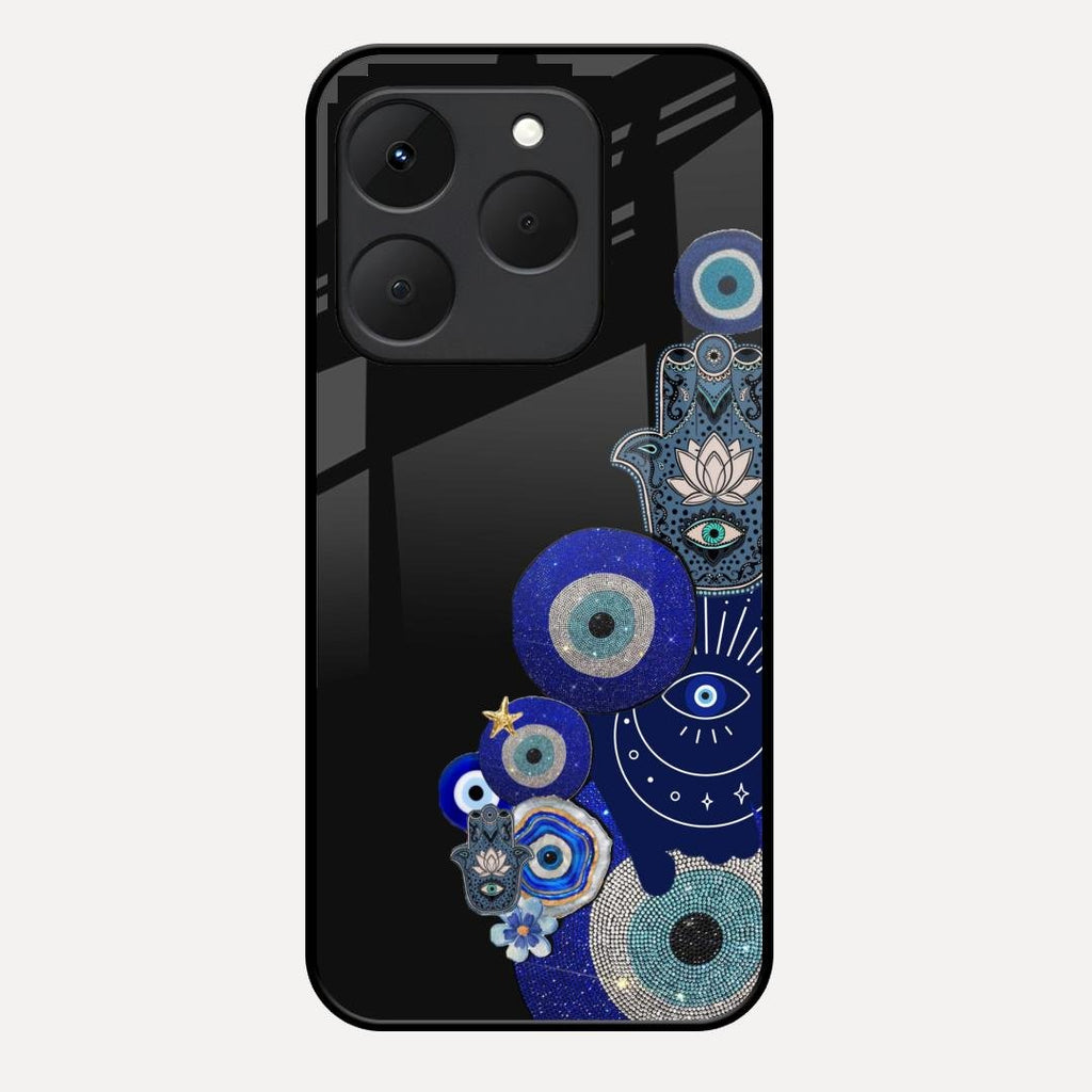 Mystic Evil Eye Glass Phone Case For Realme 15T 5G