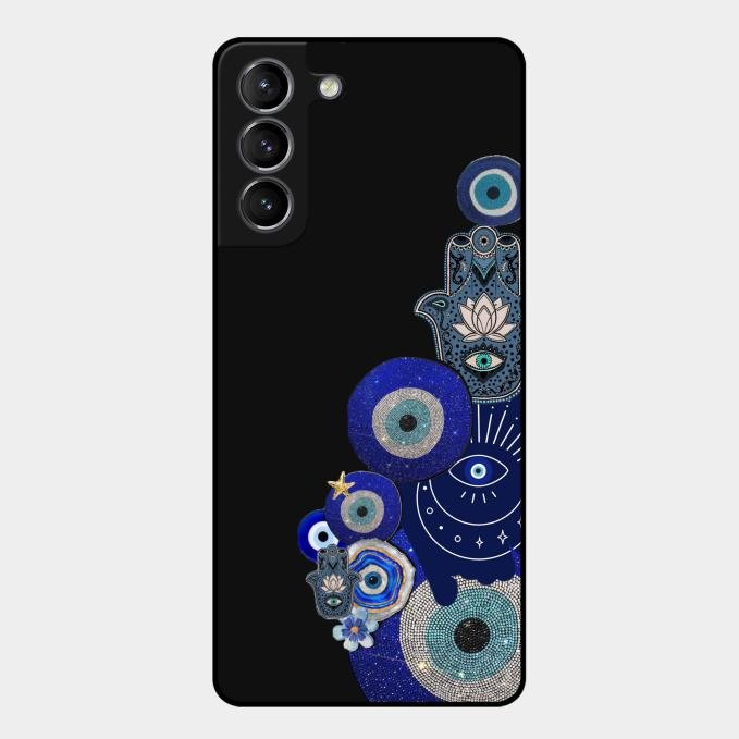 Mystic Evil Eye Glass Phone Case For Samsung Galaxy S21