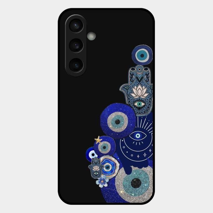 Mystic Evil Eye Glass Phone Case For Samsung Galaxy S23 Fe 5G