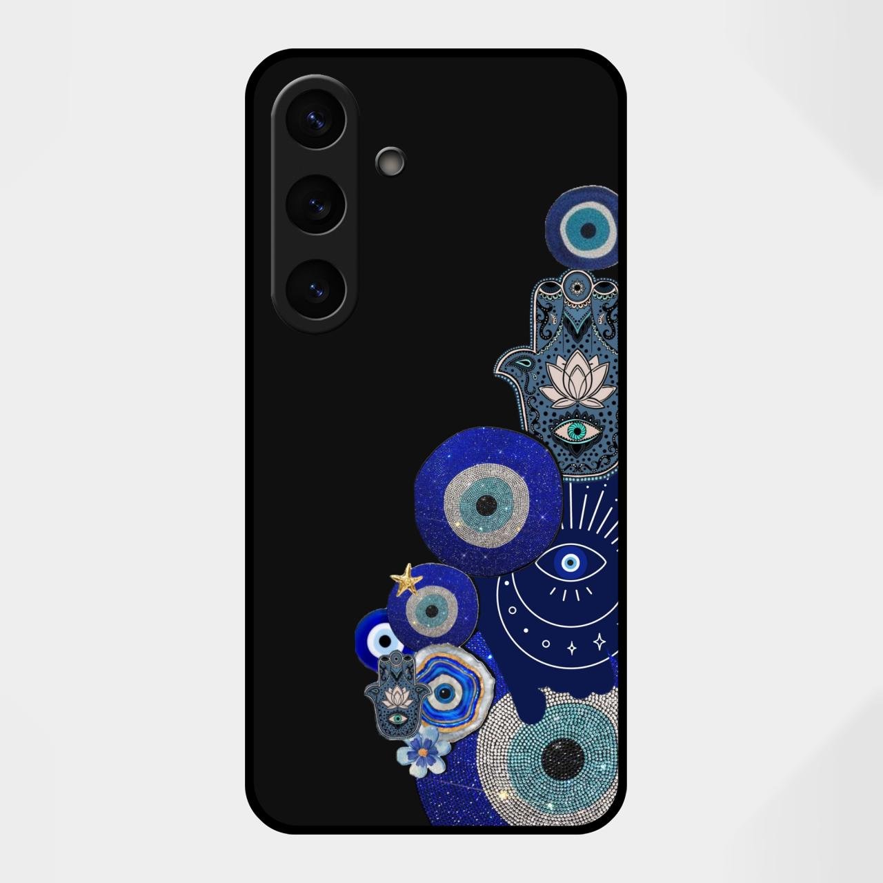 Mystic Evil Eye Glass Phone Case For Samsung Galaxy S25 FE 5G