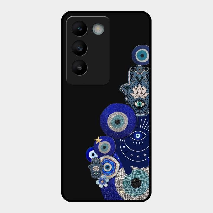 Mystic Evil Eye Glass Phone Case For Vivo T3 5G