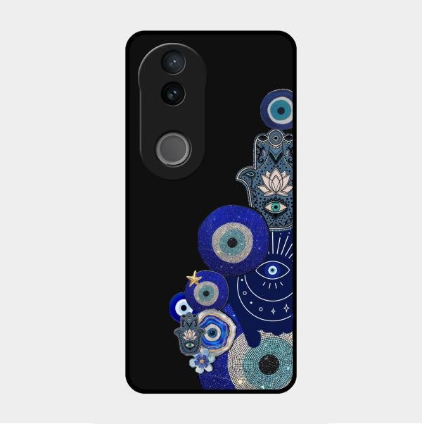 Mystic Evil Eye Glass Phone Case For Vivo V50E 5G