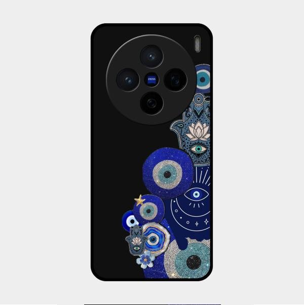 Mystic Evil Eye Glass Phone Case For Vivo X200 5G