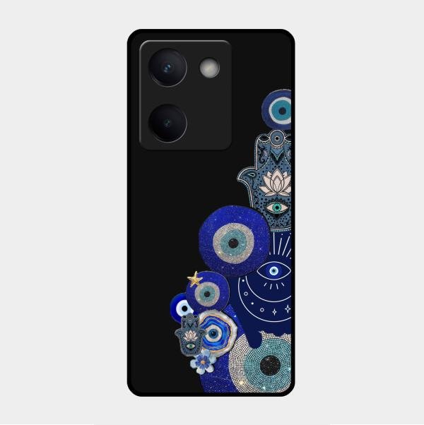 Mystic Evil Eye Glass Phone Case For Vivo Y200 Pro 5G
