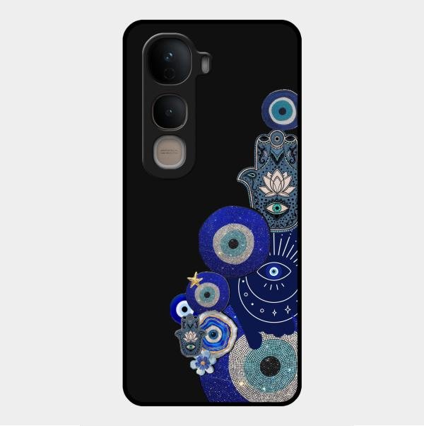 Mystic Evil Eye Glass Phone Case For Vivo Y400 5G