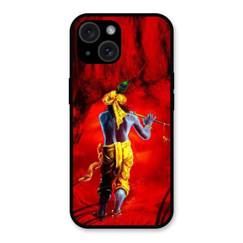 Mystic Krishna Flute Phone Case For iPhone 15 Plus
