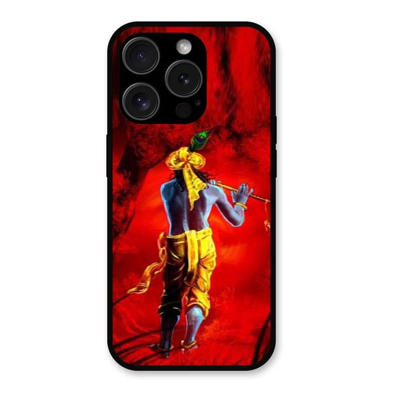 Mystic Krishna Flute Phone Case For iPhone 15 Pro