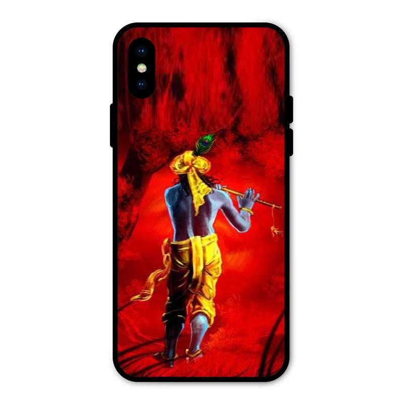 Mystic Krishna Flute Phone Case For iPhone XS