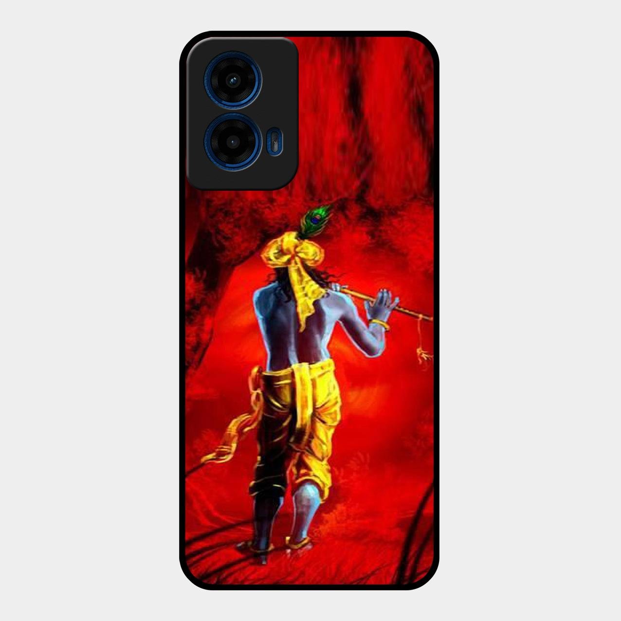 Mystic Krishna Flute Phone Case For Motorola G45 5G