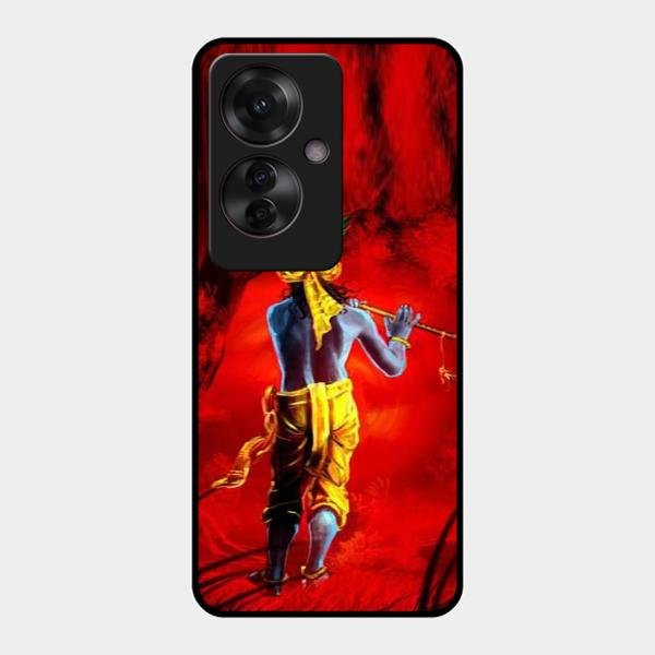 Mystic Krishna Flute Phone Case For Oppo F25 Pro 5G