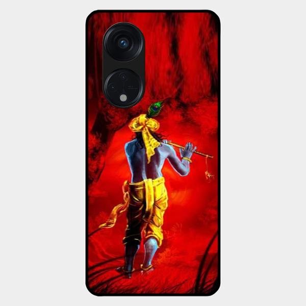 Mystic Krishna Flute Phone Case For Oppo Reno 8T 5G