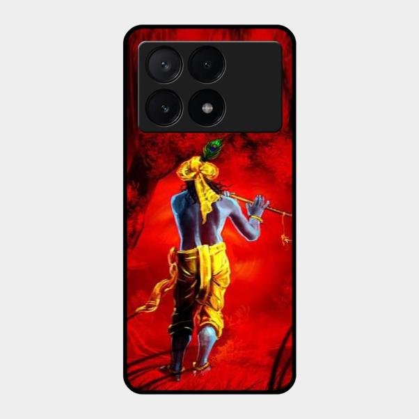 Mystic Krishna Flute Phone Case For Poco X6 Pro 5G