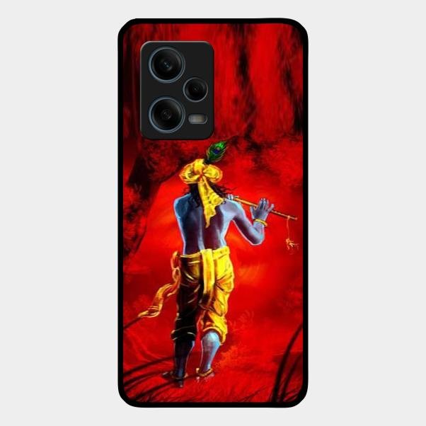 Mystic Krishna Flute Phone Case For Redmi Note 12 Pro 5G
