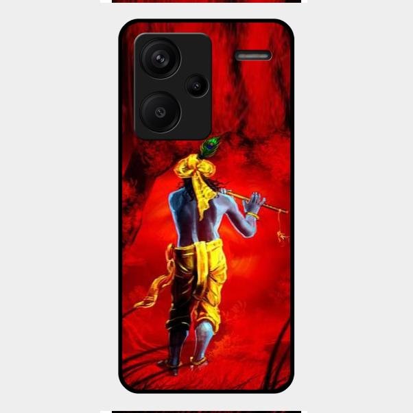 Mystic Krishna Flute Phone Case For Redmi Note 13 Pro Plus 5G