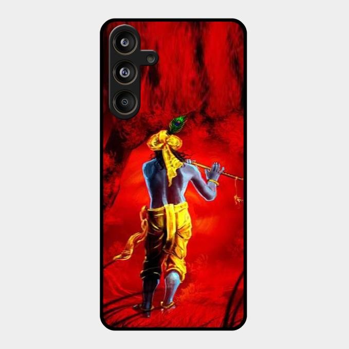 Mystic Krishna Flute Phone Case For Samsung Galaxy M55 5G