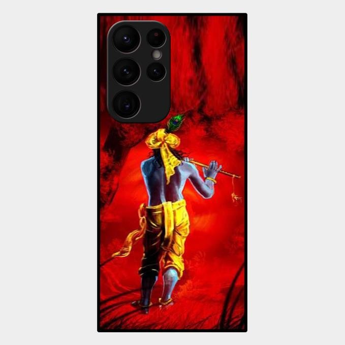 Mystic Krishna Flute Phone Case For Samsung Galaxy S22 Ultra 5G