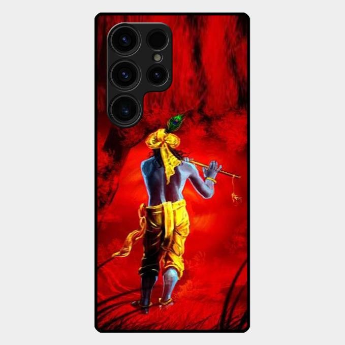Mystic Krishna Flute Phone Case For Samsung Galaxy S23 Ultra 5G