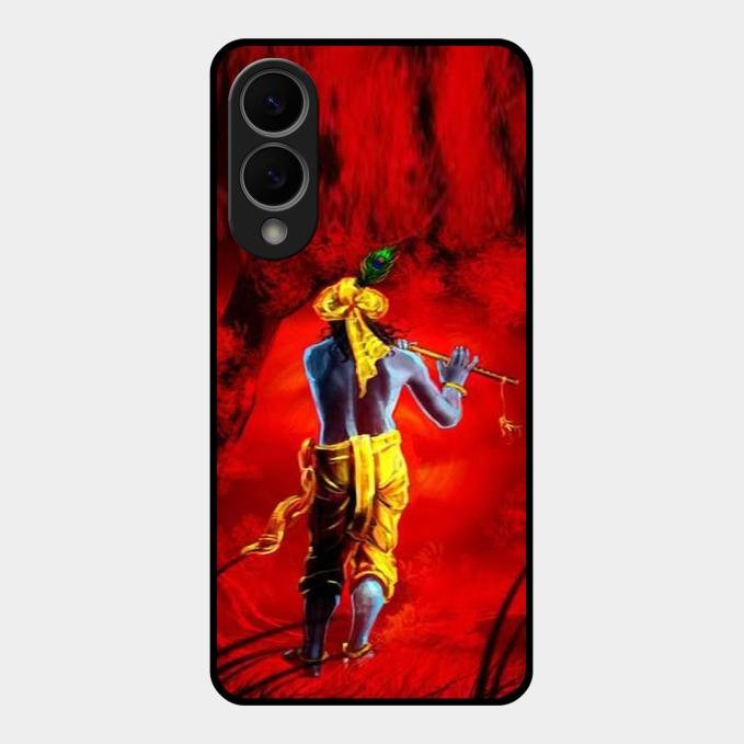 Mystic Krishna Flute Phone Case For Samsung Galaxy S25 Edge 5G