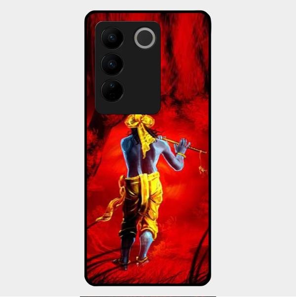 Mystic Krishna Flute Phone Case For Vivo V27 Pro 5G
