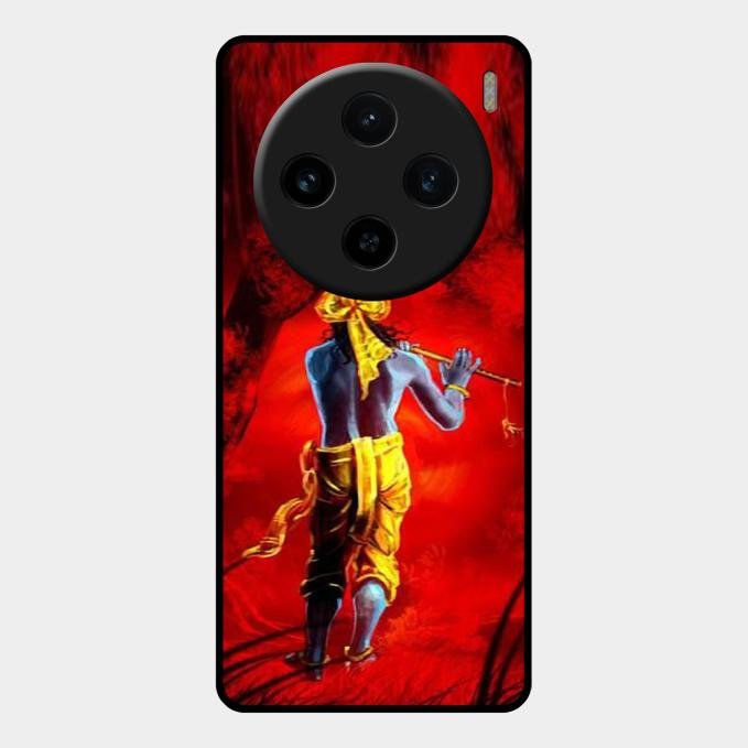 Mystic Krishna Flute Phone Case For Vivo X100 5G