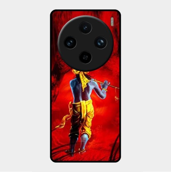Mystic Krishna Flute Phone Case For Vivo X100 Pro 5G