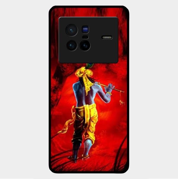 Mystic Krishna Flute Phone Case For Vivo X80 5G