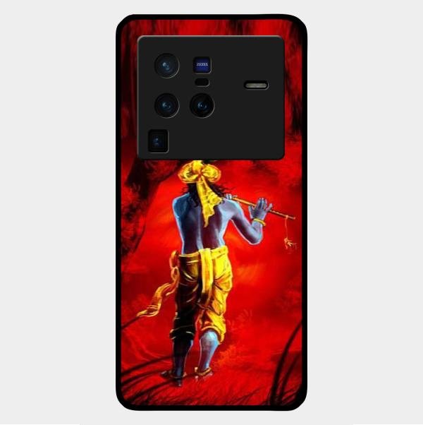 Mystic Krishna Flute Phone Case For Vivo X80 Pro 5G