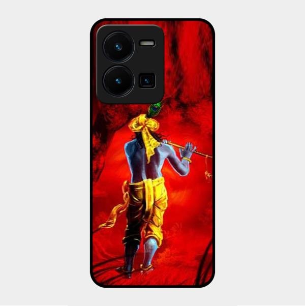 Mystic Krishna Flute Phone Case For Vivo Y35