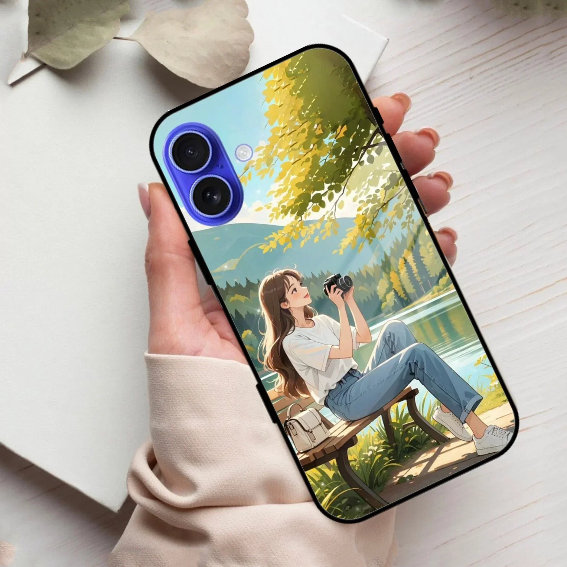 Nature Frame Glass Case Cover For iPhone - ShopOnCliQ