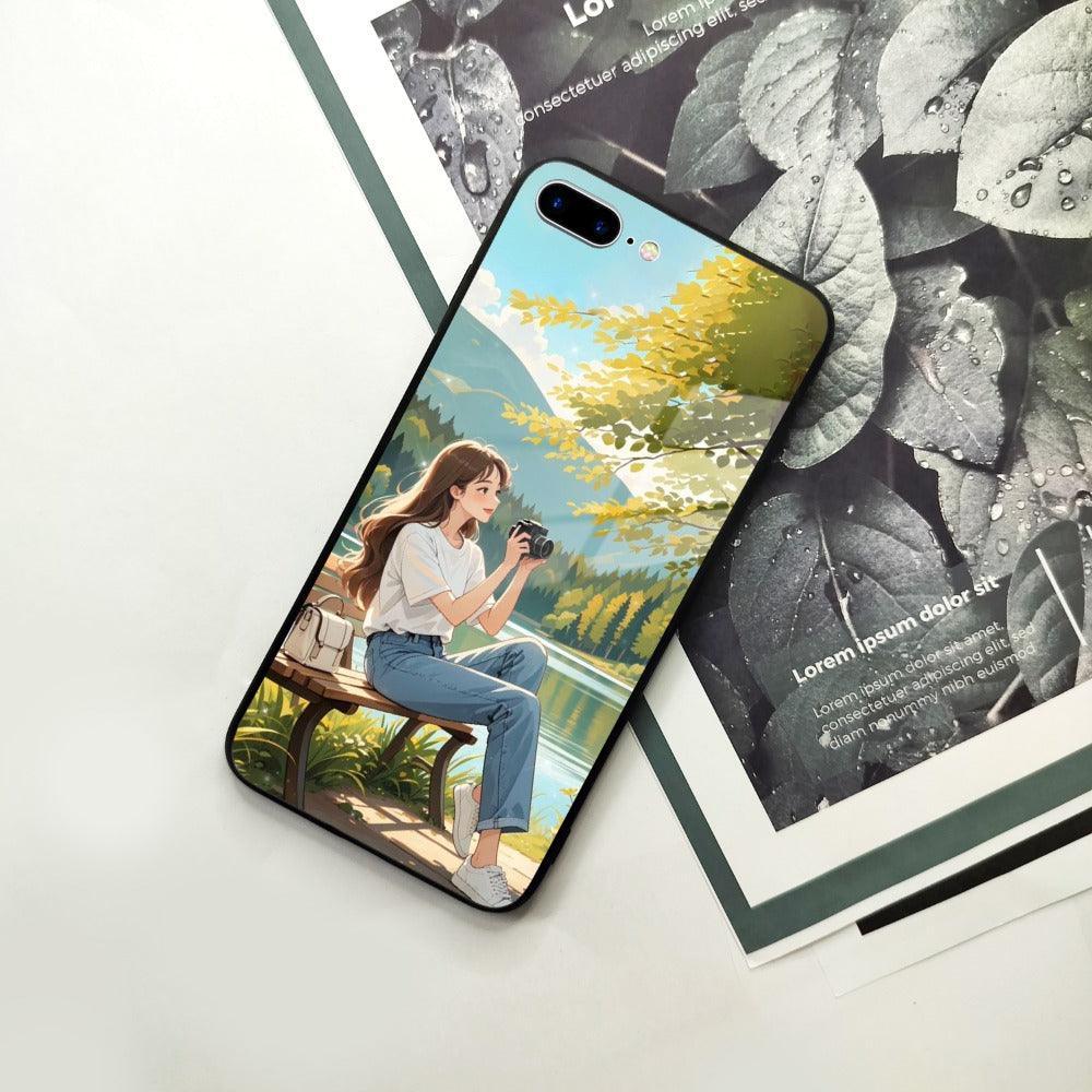 Nature Frame Glass Case Cover For iPhone - ShopOnCliQ