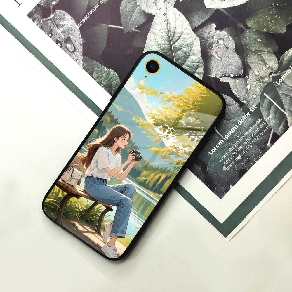 Nature Frame Glass Case Cover For iPhone - ShopOnCliQ