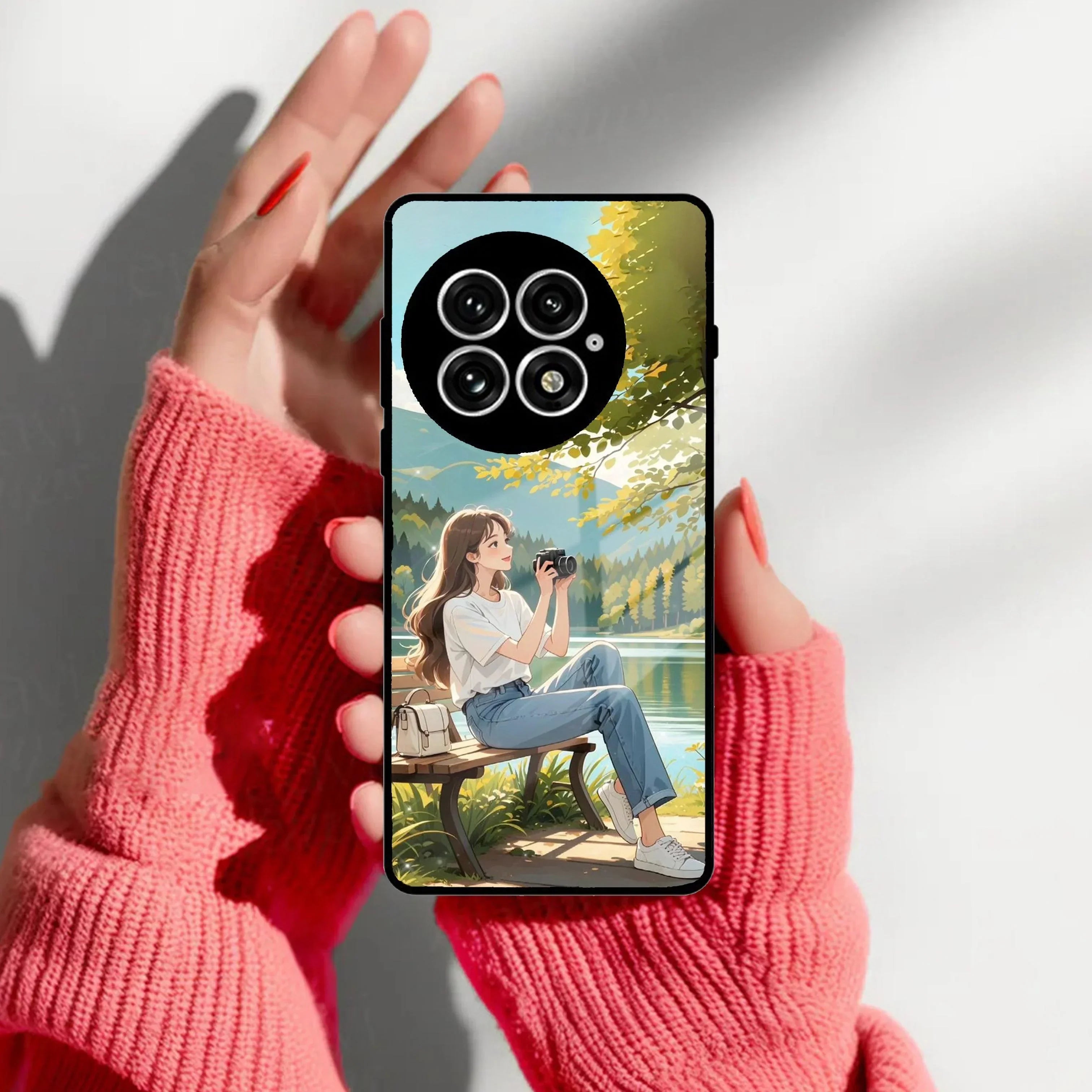 Nature Frame Glass Case Cover For Oneplus - ShopOnCliQ