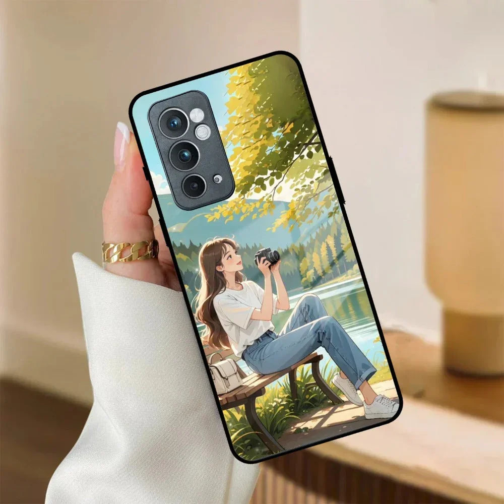 Nature Frame Glass Case Cover For Oneplus - ShopOnCliQ