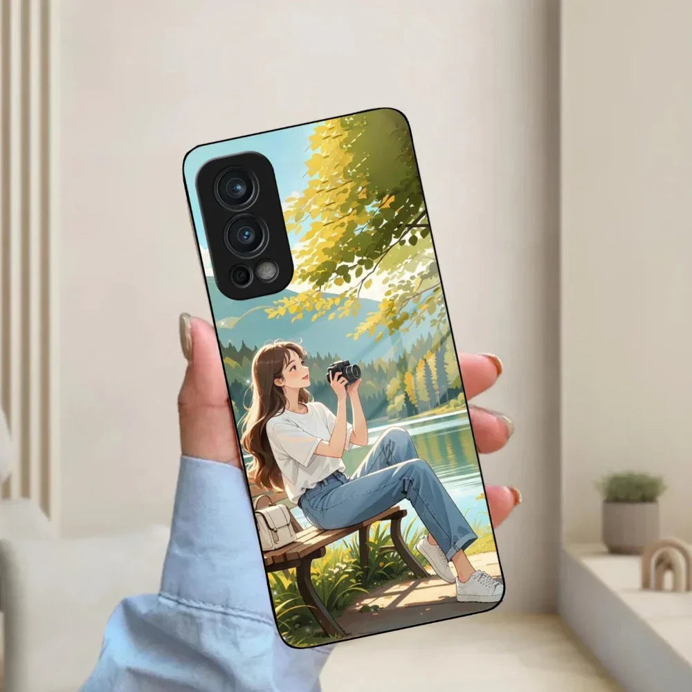 Nature Frame Glass Case Cover For Oneplus - ShopOnCliQ