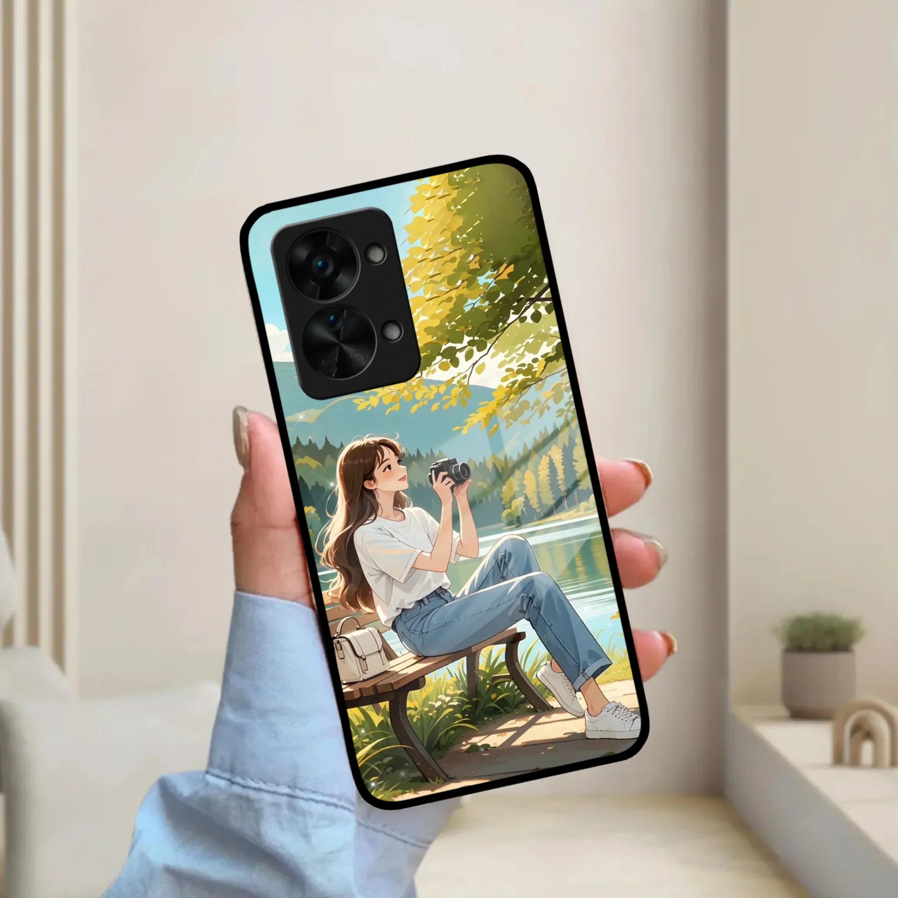 Nature Frame Glass Case Cover For Oneplus - ShopOnCliQ