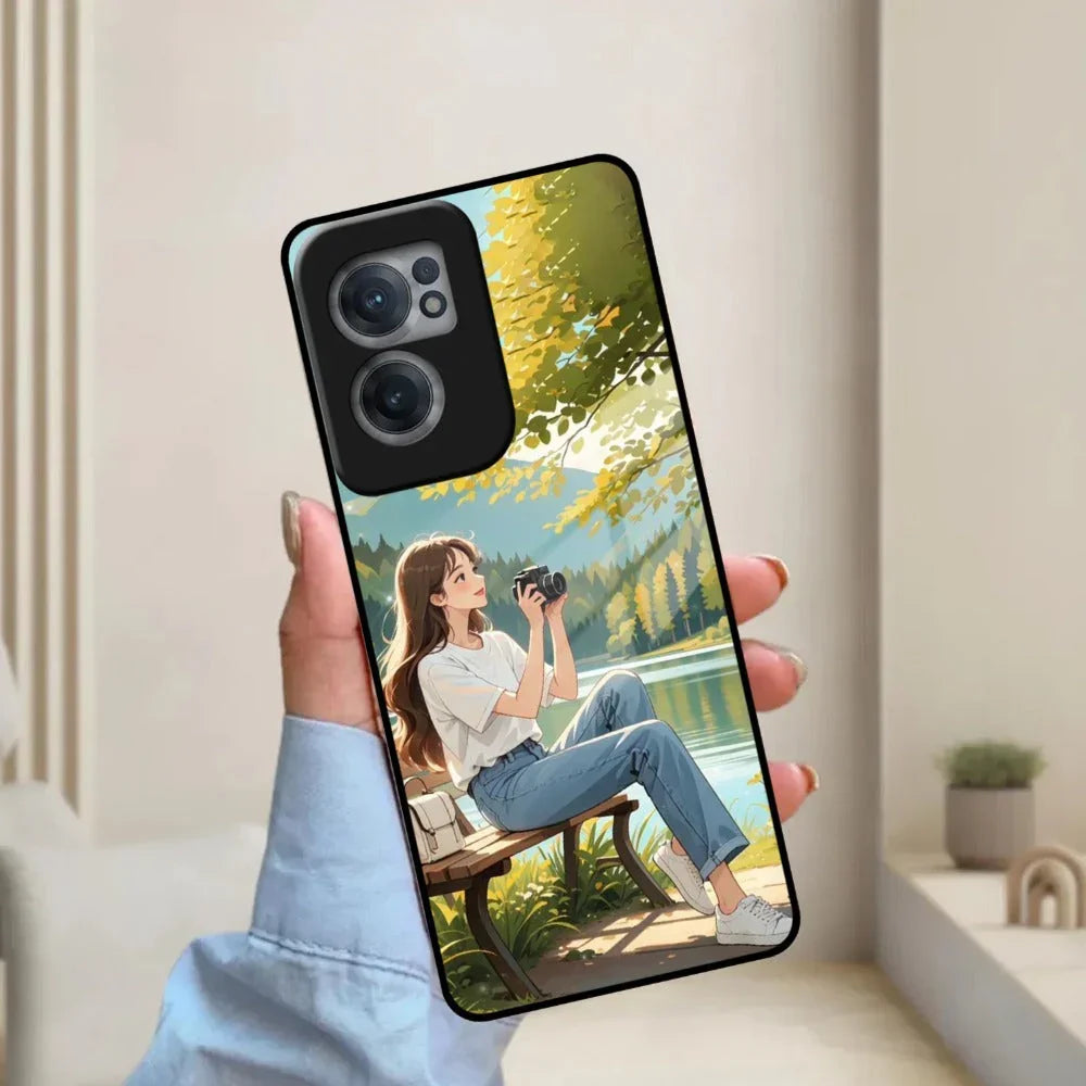 Nature Frame Glass Case Cover For Oneplus - ShopOnCliQ