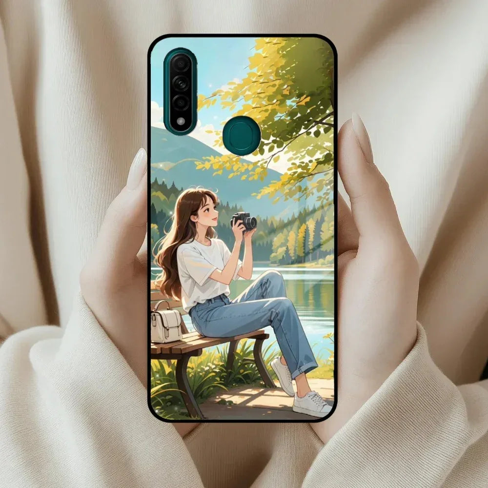 Nature Frame Glass Case Cover For Oppo - ShopOnCliQ