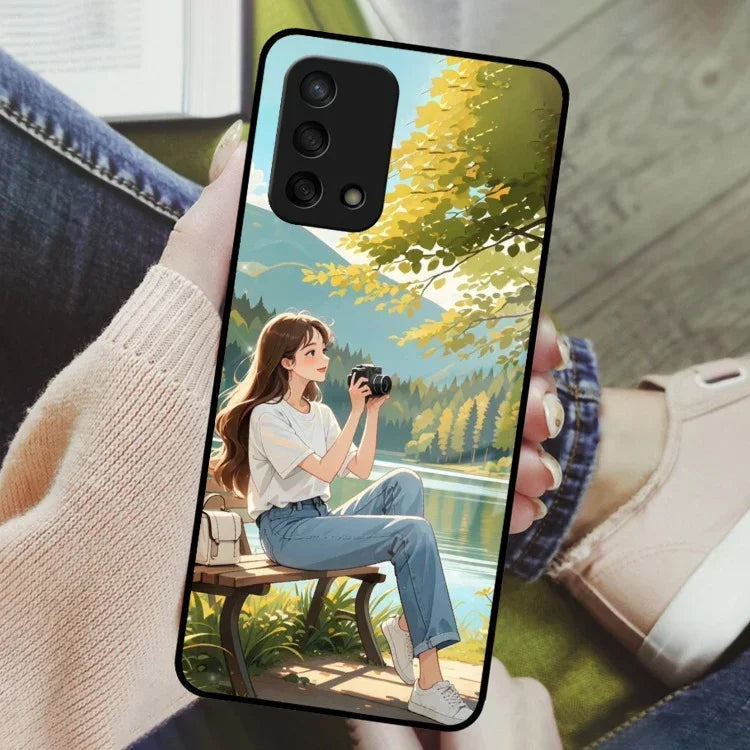 Nature Frame Glass Case Cover For Oppo - ShopOnCliQ