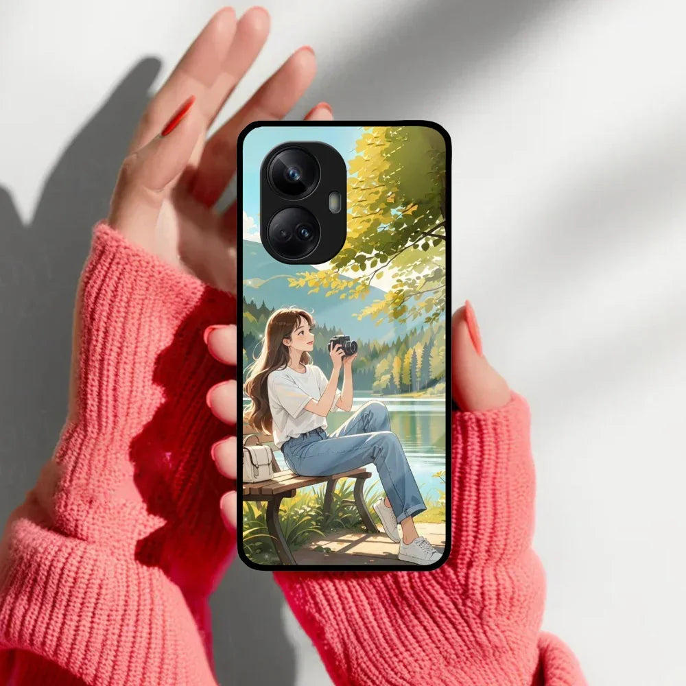 Nature Frame Glass Case Cover For Realme/Narzo - ShopOnCliQ