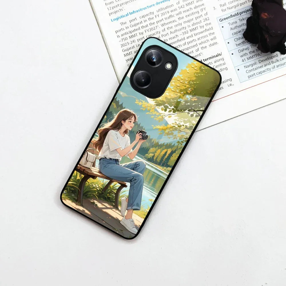 Nature Frame Glass Case Cover For Realme/Narzo - ShopOnCliQ