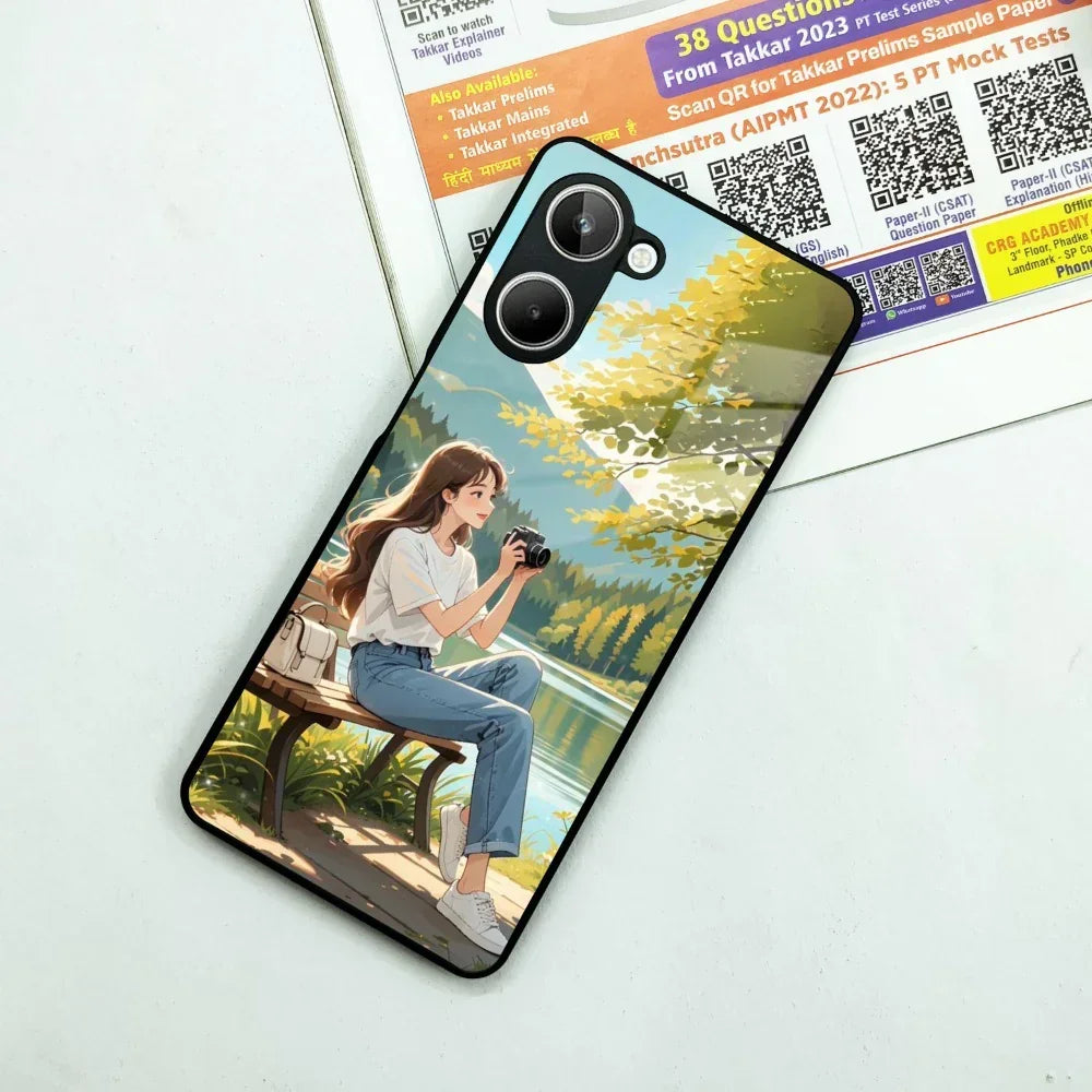 Nature Frame Glass Case Cover For Realme/Narzo - ShopOnCliQ
