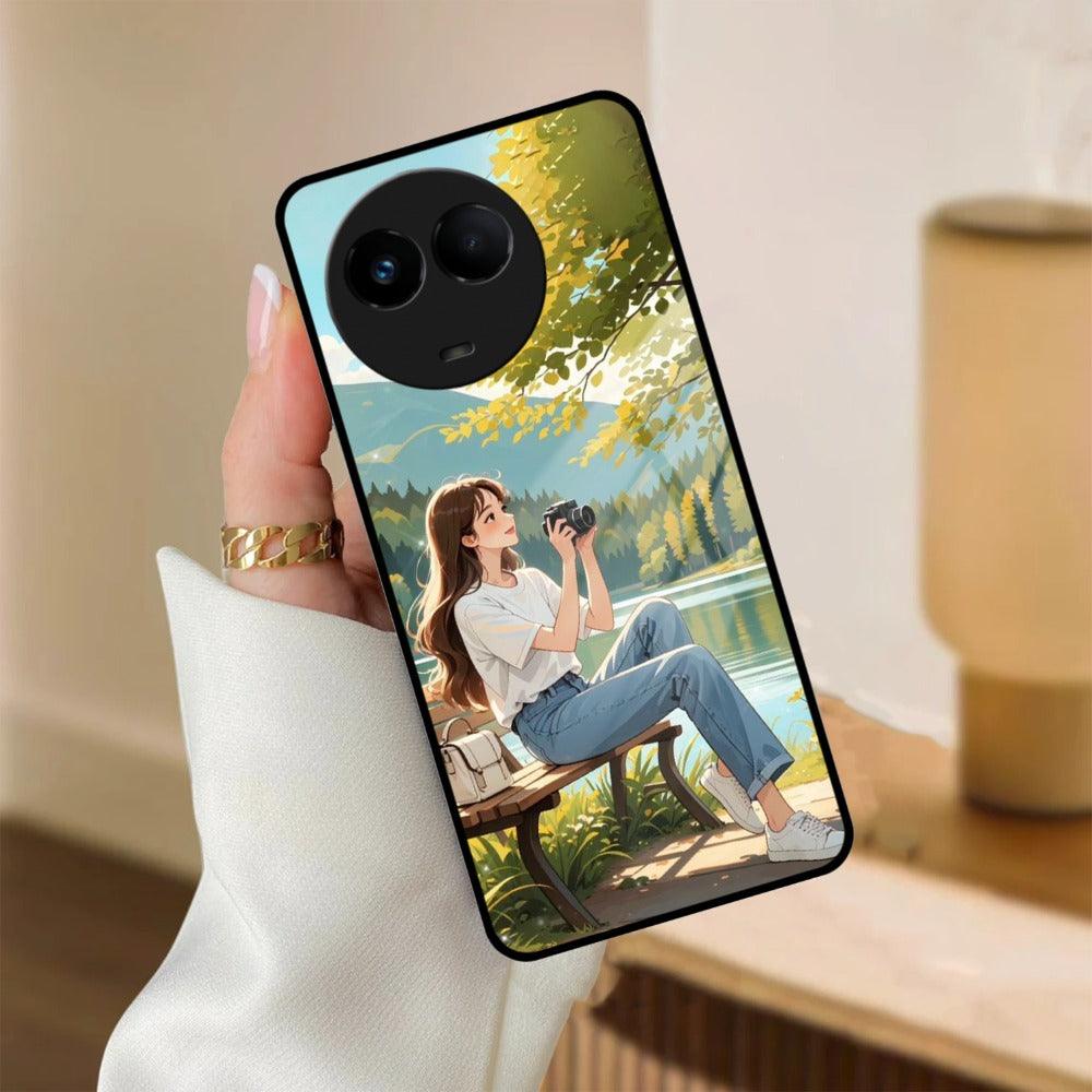 Nature’s Frame Glass Case Cover For Realme/Narzo