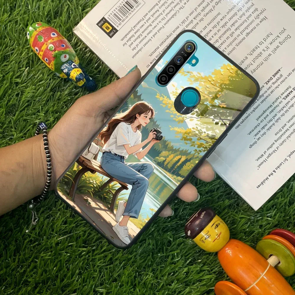 Nature Frame Glass Case Cover For Realme/Narzo - ShopOnCliQ