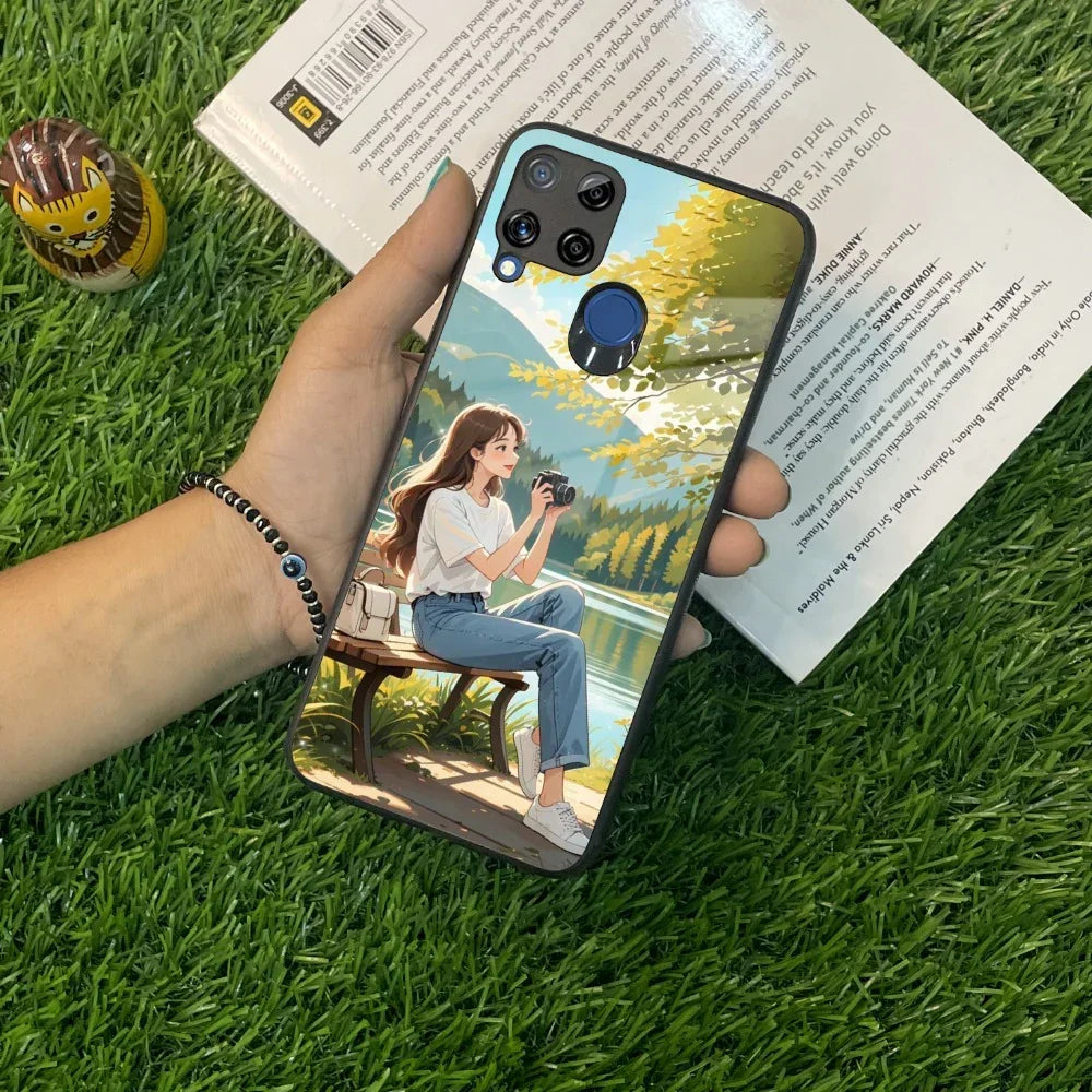 Nature Frame Glass Case Cover For Realme/Narzo - ShopOnCliQ
