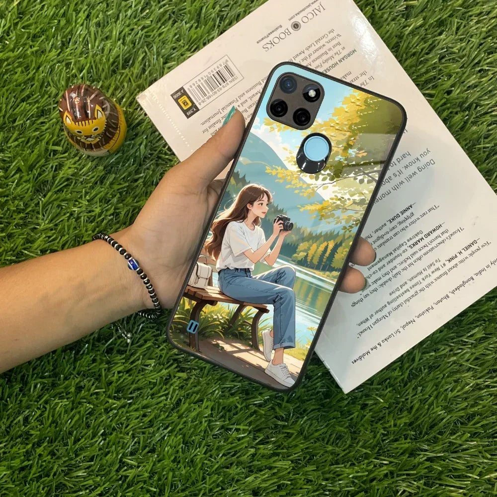 Nature Frame Glass Case Cover For Realme/Narzo - ShopOnCliQ