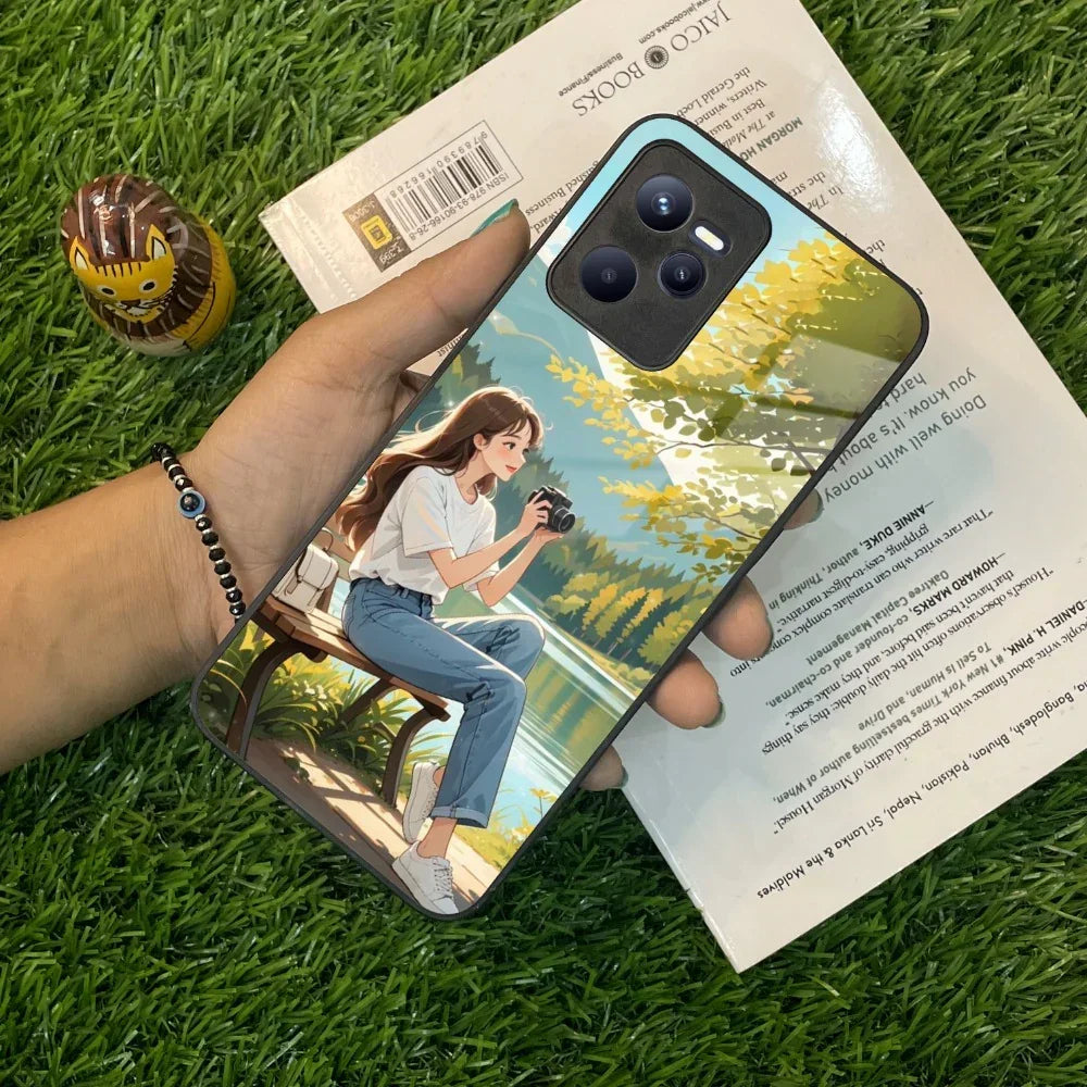 Nature Frame Glass Case Cover For Realme/Narzo - ShopOnCliQ