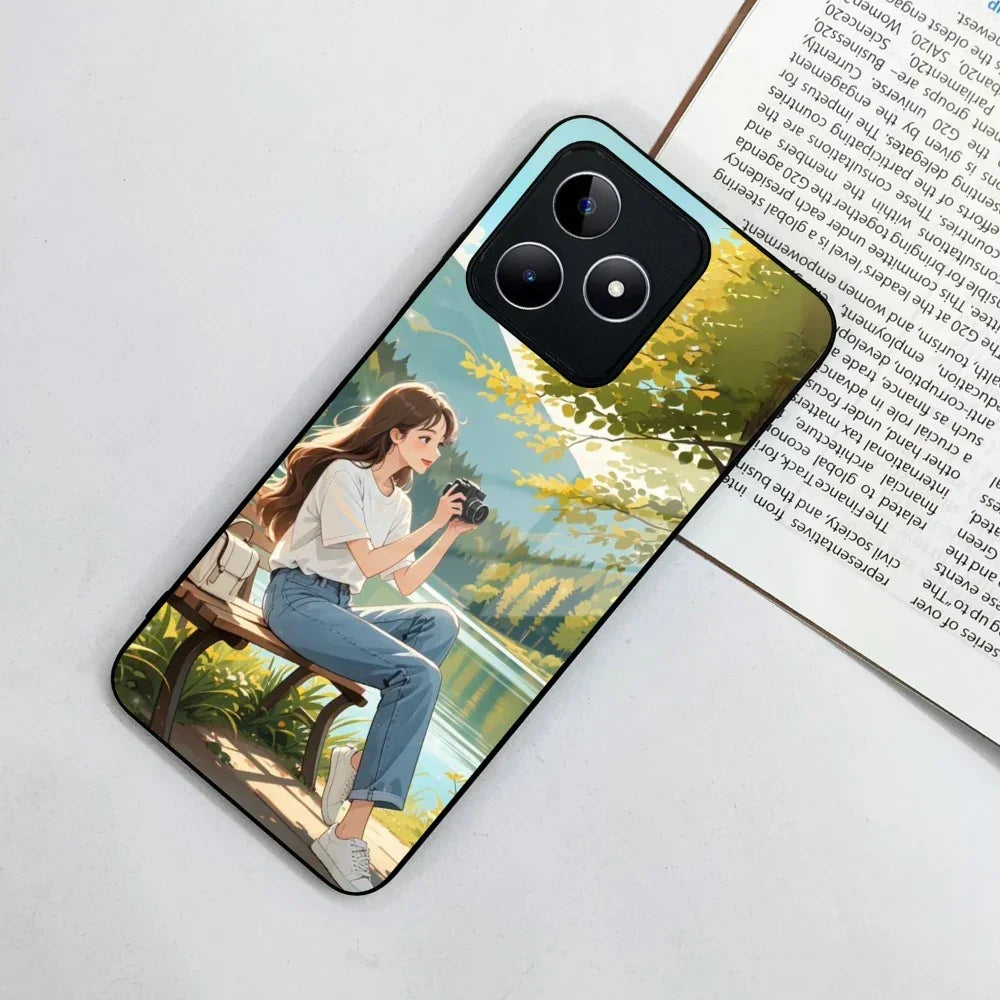 Nature Frame Glass Case Cover For Realme/Narzo - ShopOnCliQ