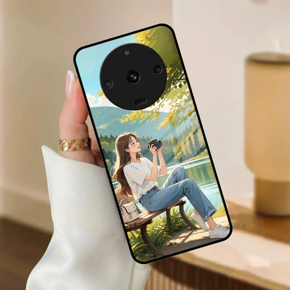 Nature Frame Glass Case Cover For Realme/Narzo - ShopOnCliQ
